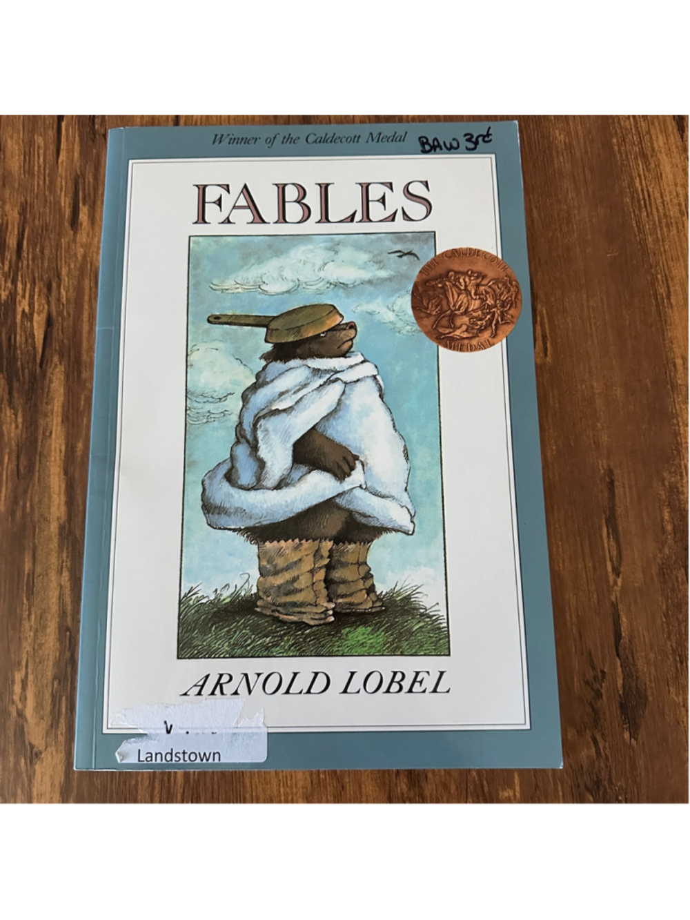 Fables Arnold Lobel Hardcover Caldecott Medal HarperTrophy Children's Book